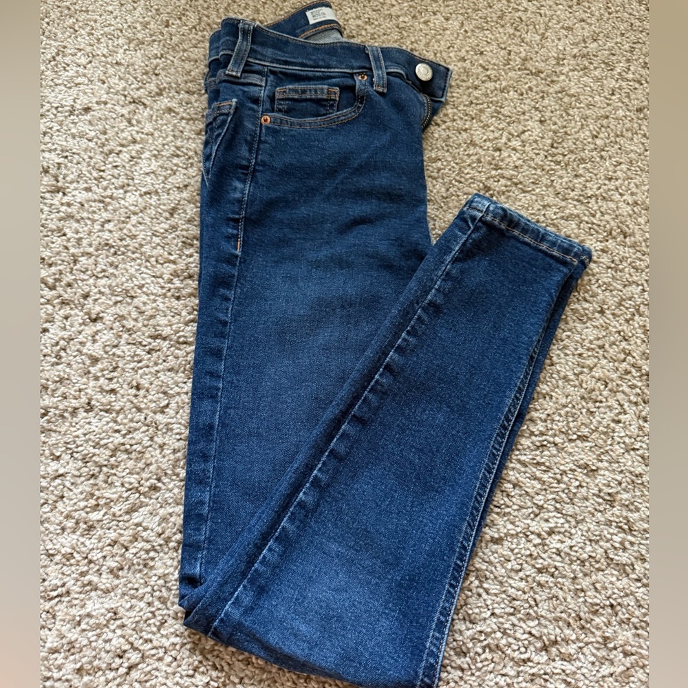 Topshop Jamie Classic Blue Denim Jeans size 26 Length 30